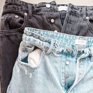 2 Pairs of Meshki - Denim Mom Jeans - Size 6 US / 10 UK